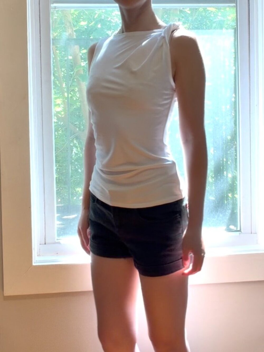 Veronica Beard Otessa Twist Shoulder Ruched Top - Picture 2 of 10